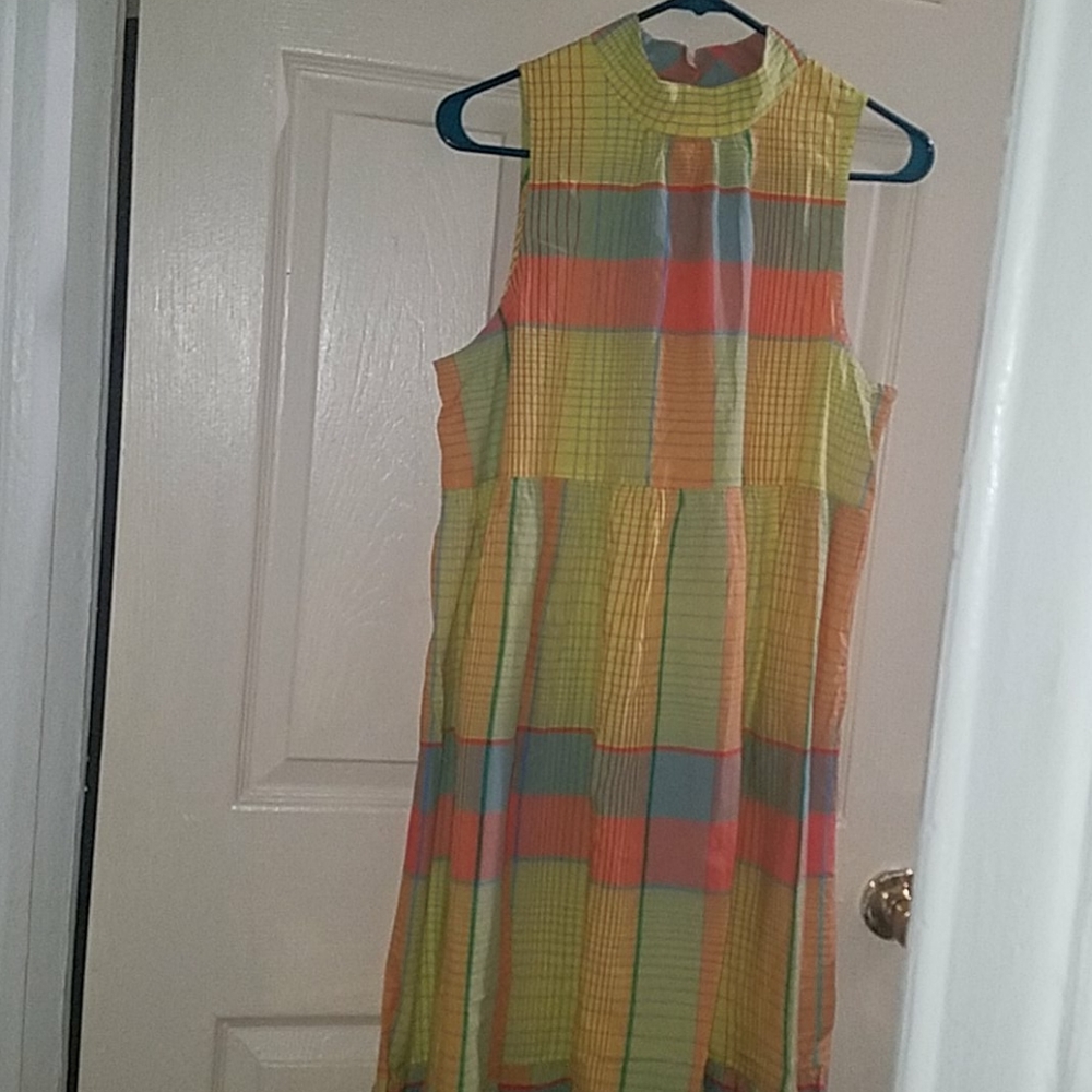 NWT Urban outfitters Multi plaid maxi dress